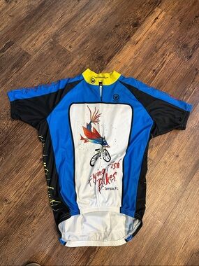 Flying Fish Biking Jersey - Blue/Black/White